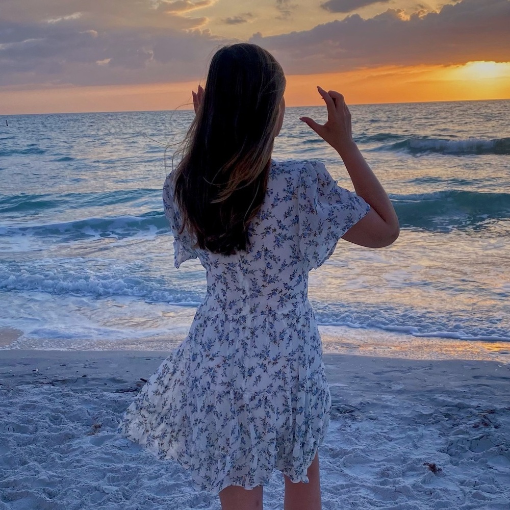 LULUS floral dress